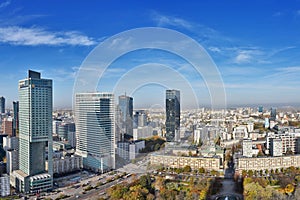 Warsaw city landscape