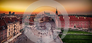 Warsaw, Poland: Castle Square and the Royal Castle, Zamek Krolewski w Warszawie