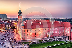 Warsaw, Poland: Castle Square and the Royal Castle, Zamek Krolewski w Warszawie
