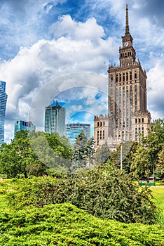 Warsaw, Poland: the Palace of Culture and Science, Polish Palac Kultury i Nauki
