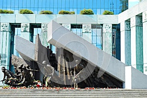 Warsaw Uprising Monument in the anniversary of August 1st 1944