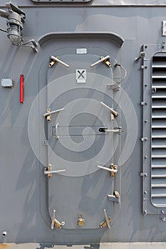 Warship - security door