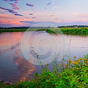 The Warta polish river photo