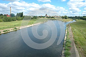 Warta river in Poznan photo