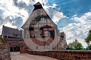Wartburg Castle, Germany. View of the central part of the castle