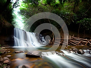 Warterfall in Karnchanaburi Province Thailand, Ai generated