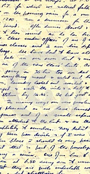 Wartime diary handwriting photo