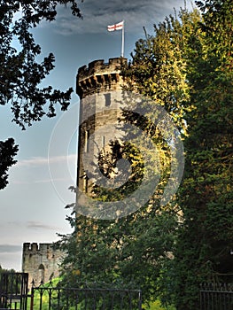 Beautifull historical Warwick Castle is situated in the town of Warwick, on a sandstone bluff at a bend of the River Avon.