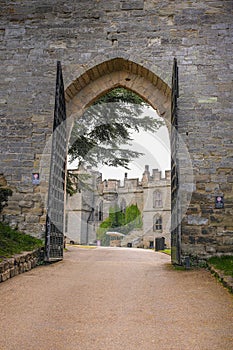 Warwick castle, side entrance