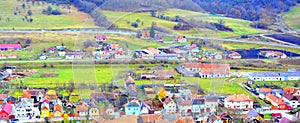 Typical urban landscape in the city Rupea-Reps. It was Dacian settlement Rumidava and later, during the Roman occupation.