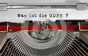 Was ist die GDPR text in German that means What is the GDPR Gene