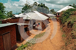 A Wasambara tribe homestead at Lushoto in Tanga Region, Tanzania photo