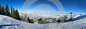 Wasatch mountains, skiing