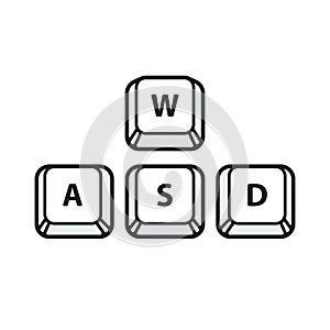 WASD keys illustration photo