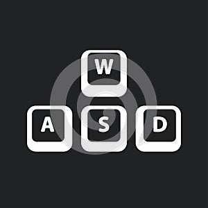 WASD keys illustration photo