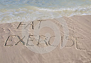 Wash away the fat with exercise