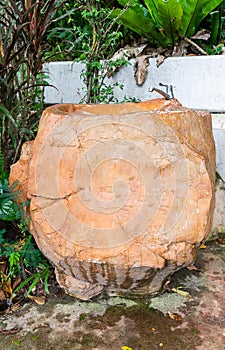 Wash basin or made of large stones.