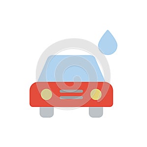 Wash, car, drop icon. Simple color vector elements of aqua icons for ui and ux, website or mobile application