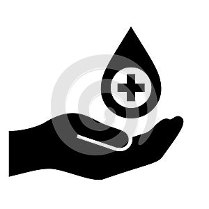 Wash and disinfect your hands vector sign photo