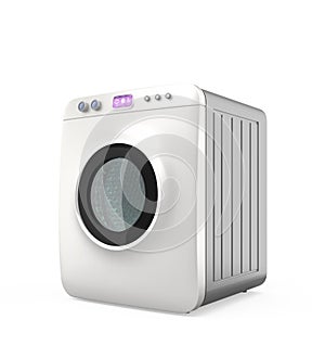 Wash machine with touch panel, Internet of things concept