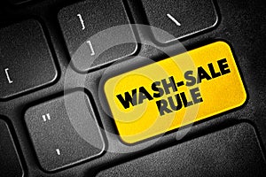 Wash-Sale Rule - if an investment is sold at a loss and then repurchased within 30 days, the initial loss cannot be claimed for