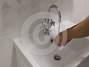 Wash Two Hands under Basin Sink Mixer.