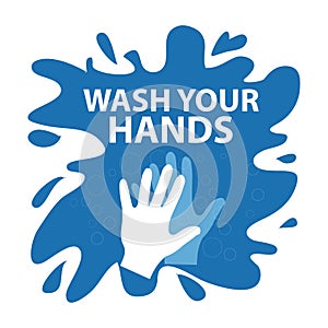 Wash your hands concept design.