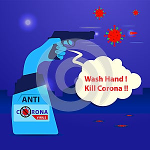 Wash your hands with handwash regularly and kill corona virus.