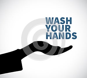 Wash your hands message