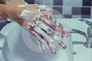 Wash your hands to prevent epidemics photo