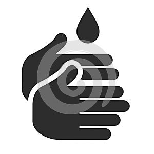 Wash your hands vector icon