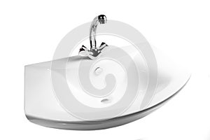 Washbasin isolated on white background