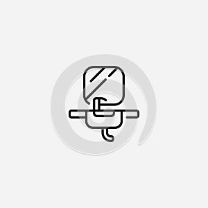 Washbasin vector icon sign symbol