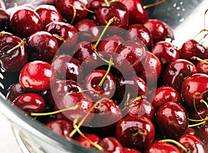Washed cherries