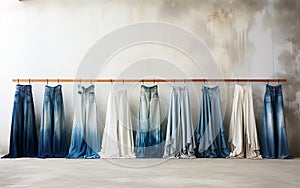 Washed Denim Apparel Collection on generative ai .