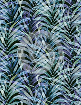 Washed palm pattern, faded colors