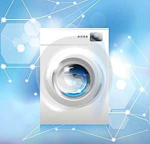 Washer. Modern household appliances