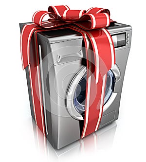 Washer with ribbon
