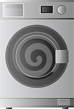 Washer. Vector bathroom equipment for wash fabrics