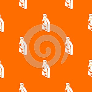 Washing conditioner pattern vector orange