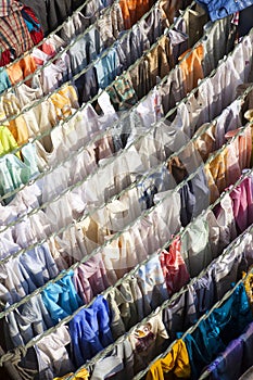 Washing drying at Mahalaxmi Ghat. photo