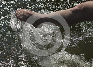 washing feet a part of body cleanliness