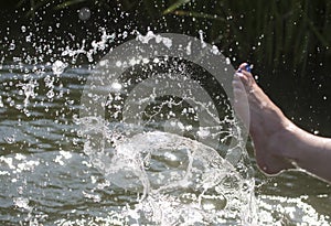 washing feet a part of body cleanliness