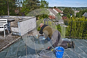 Washing of grout veils photo