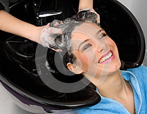 Washing hair