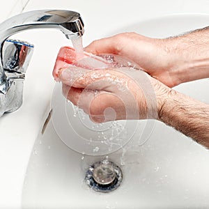 Washing hands