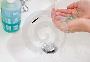 Washing hands