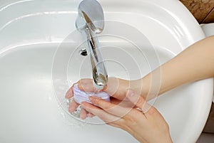 Washing hands