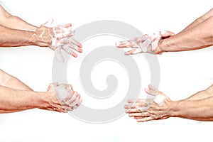 Washing hands. Global handwashing day