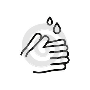 washing hands sign icon vetor design illustration